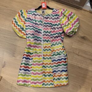 Queen of Sparkles Colorful Fiesta Crochet Dress